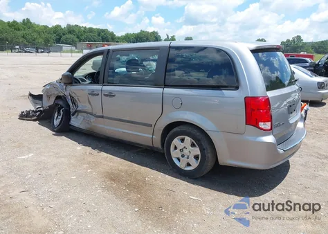 2013 Dodge Grand Caravan American Value Pkg из США, поврежденный, VIN 2C4RDGBGXDR587575